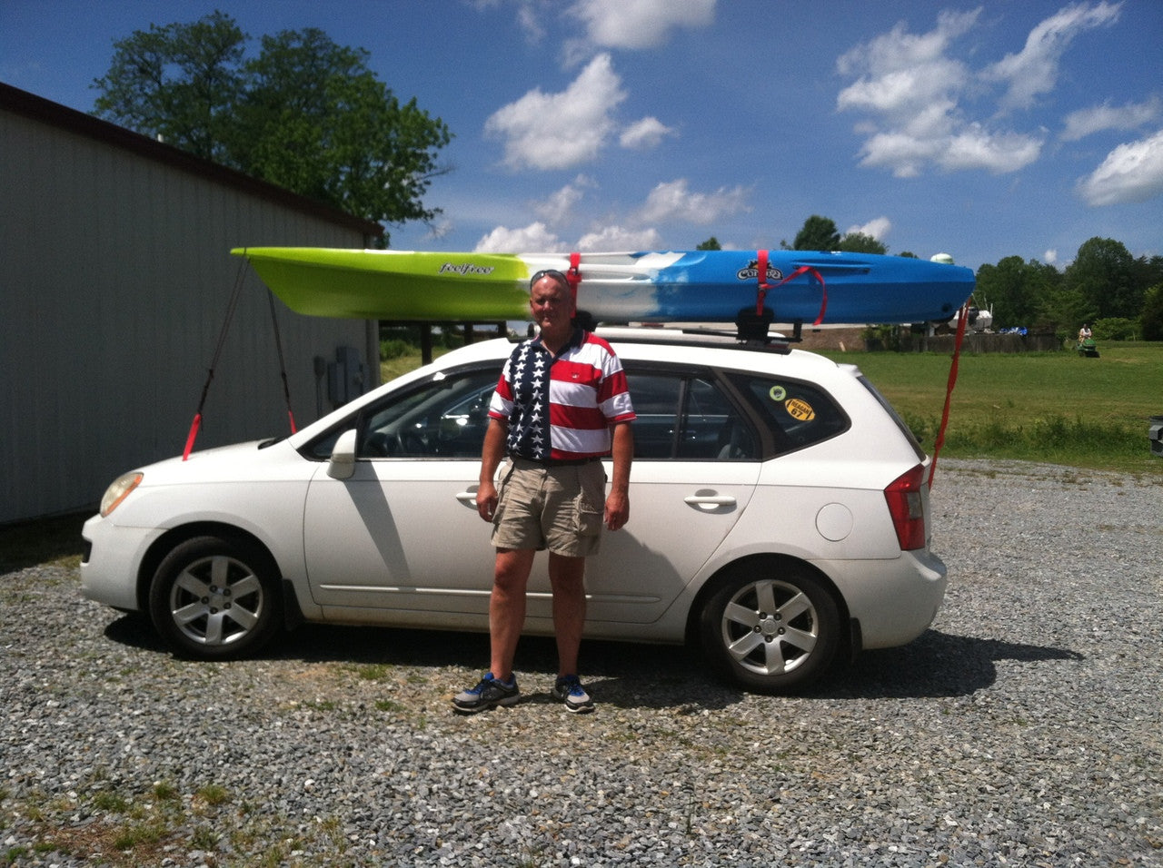 how to load kayak on car