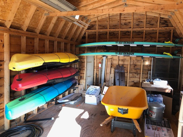 best kayak indoor storage 