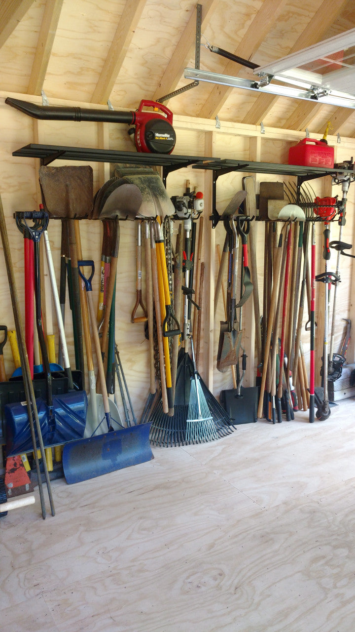 yard tool storage rack