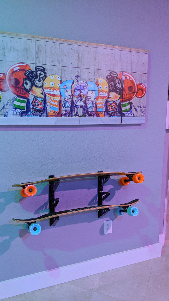 sturdy longboard rack