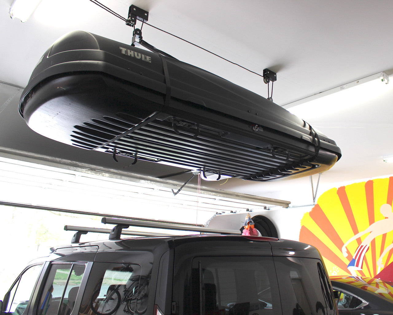 Essential Garage Ceiling Hoist Pulley Storage System