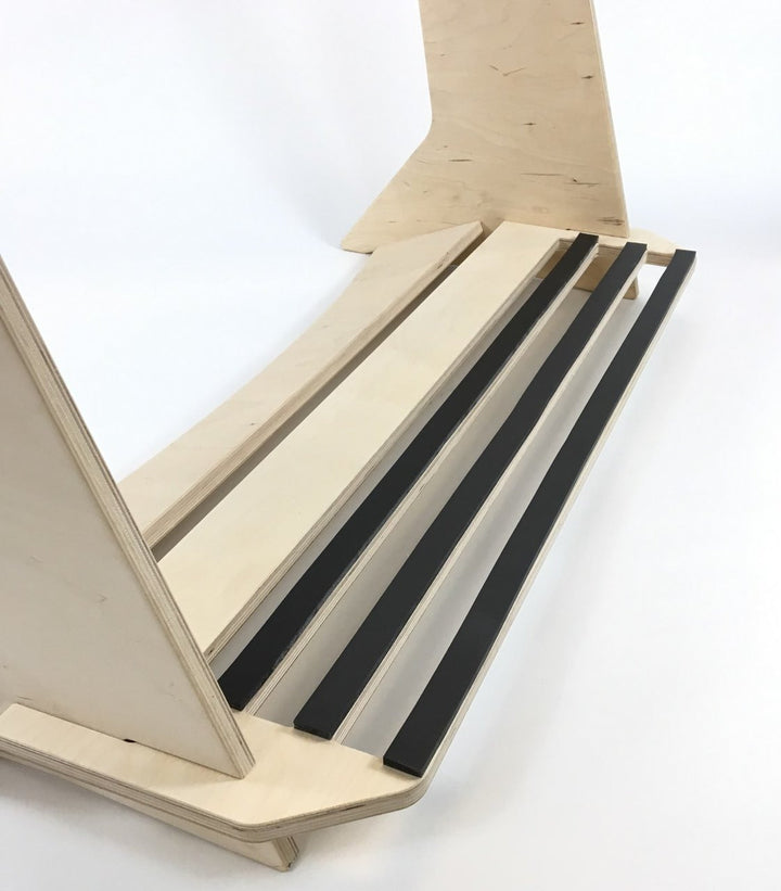 surfboard display stand with rubber base