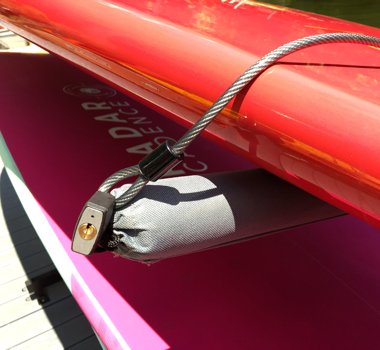 oudoor paddleboard locking storage