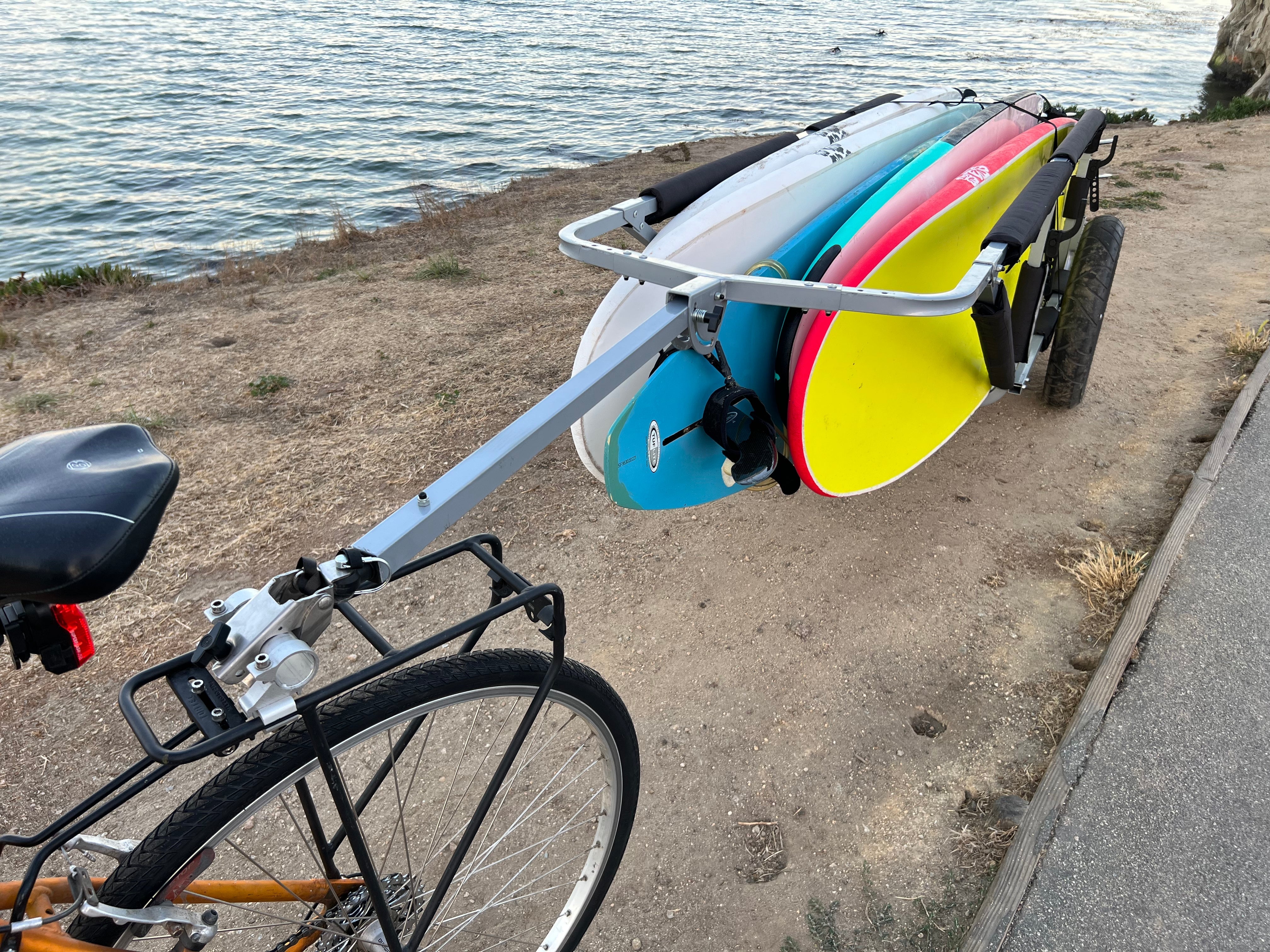 Bike Trailer for Paddleboard, Longboard, or Kayak