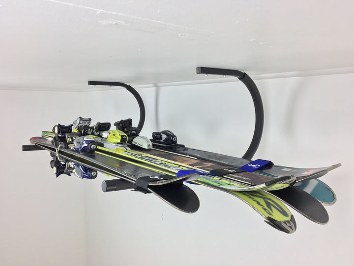 metal ceiling ski rack storage