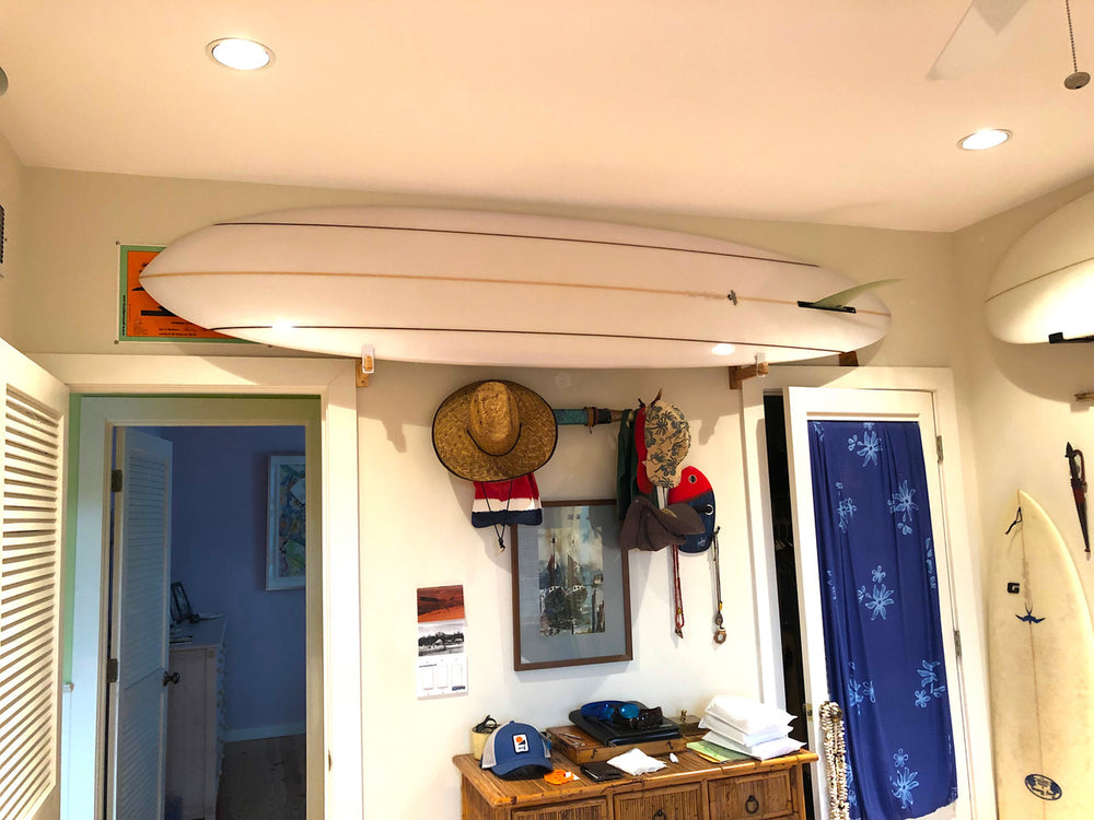 indoor surfboard wall display 