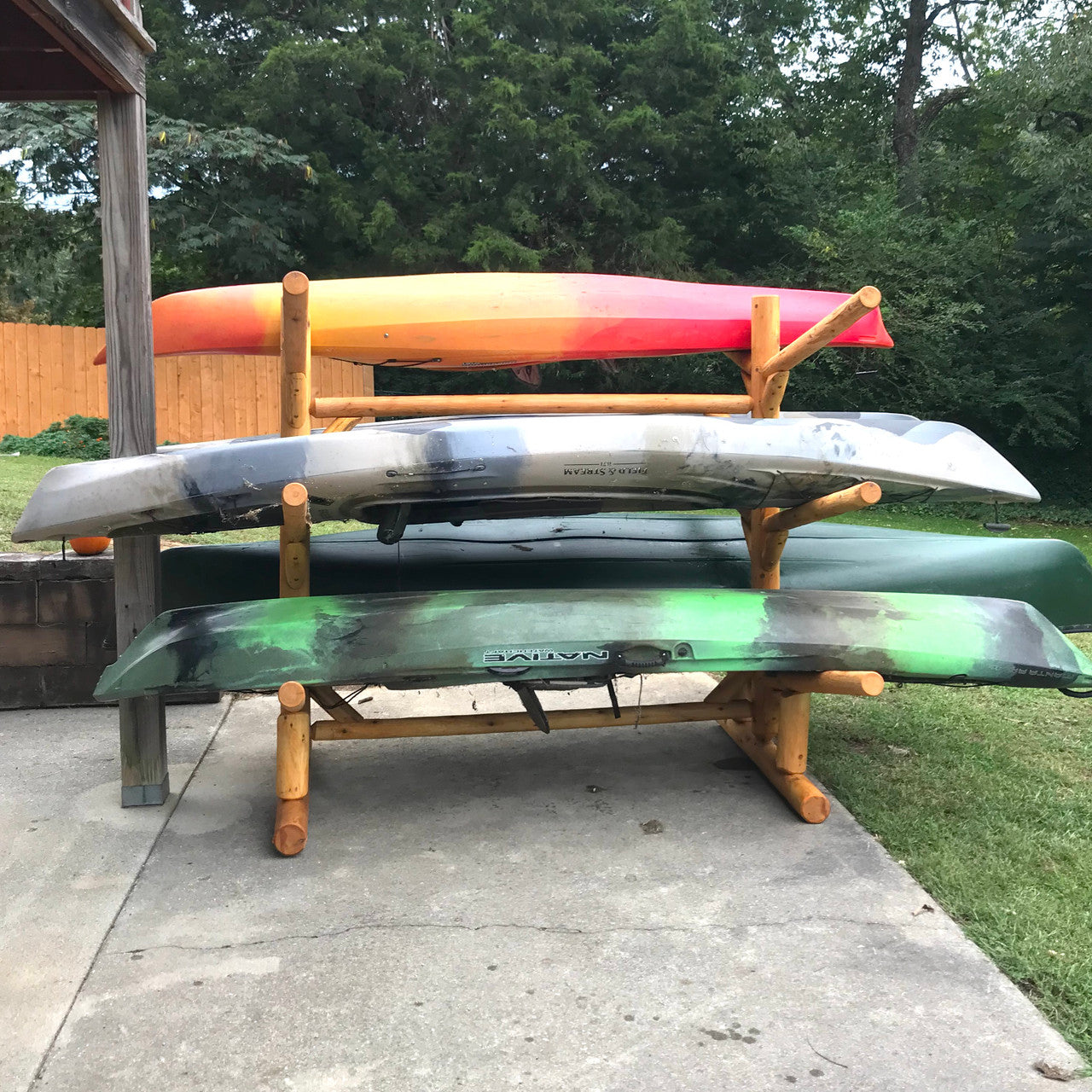 Outdoor 6 Kayak Log Racks SUP Paddle Board and Kayak Storage