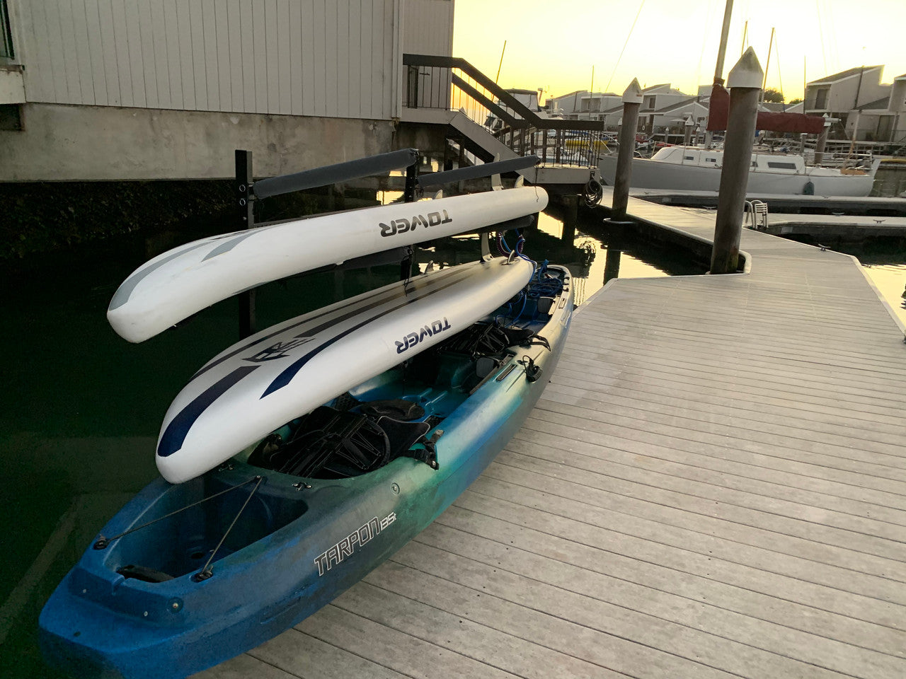 boat dock paddleboard storage