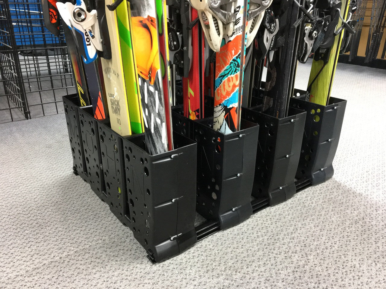 Freestanding Ski Racks | Resort & Ski Shop Storage | Holds up to