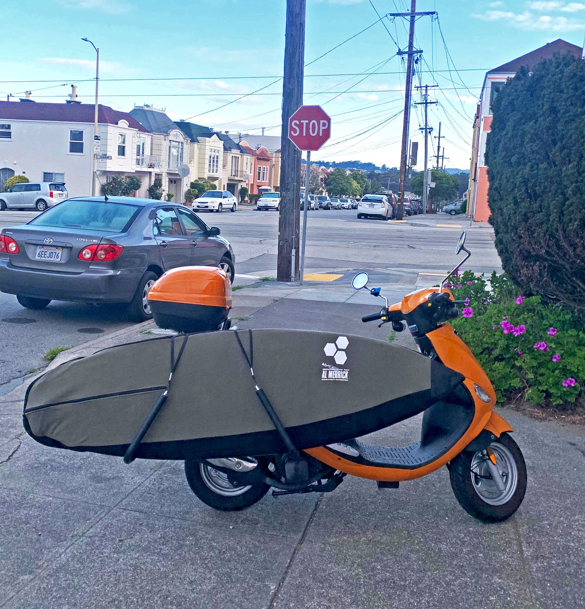 Moped Surfboard Rack – StoreYourBoard