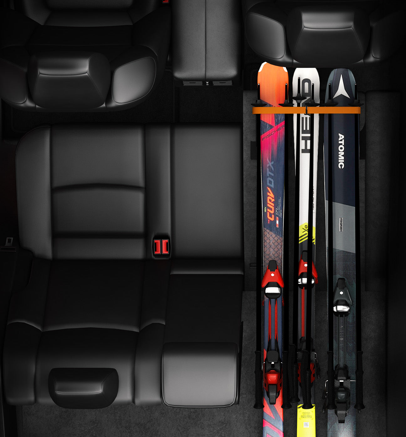 Vehicle Interior Ski Mount