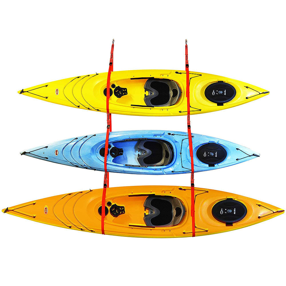 3-Kayak Storage Strap | Ceiling or Wall Mounted