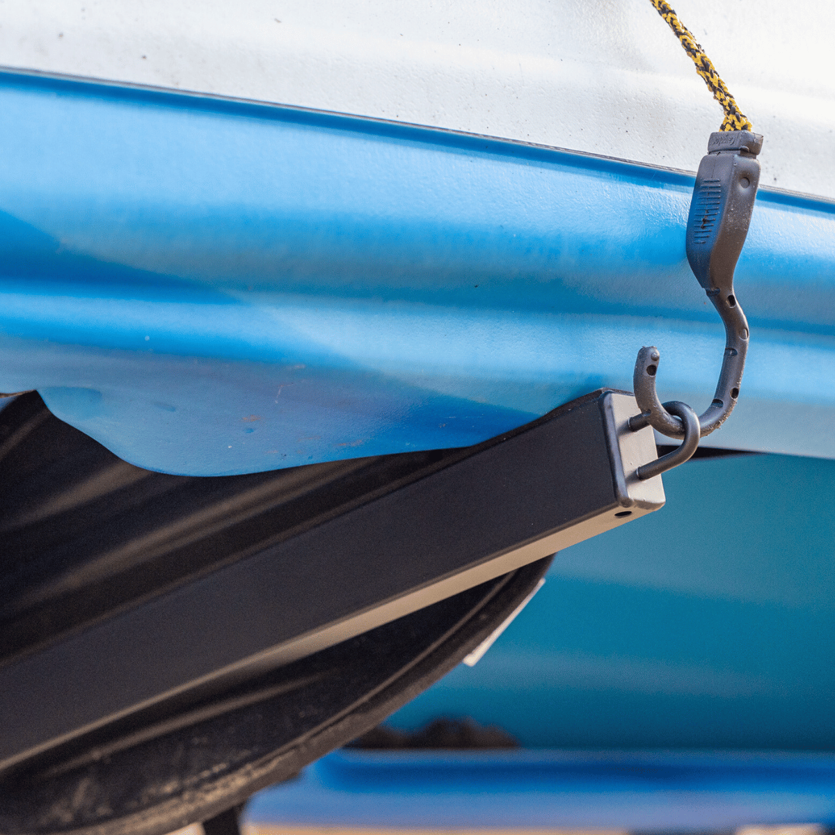 Secure Kayak Storage Rack 4-Kayak Storage Rack: Weather-Resistant, Adjustable, Supports 400 lbs ...