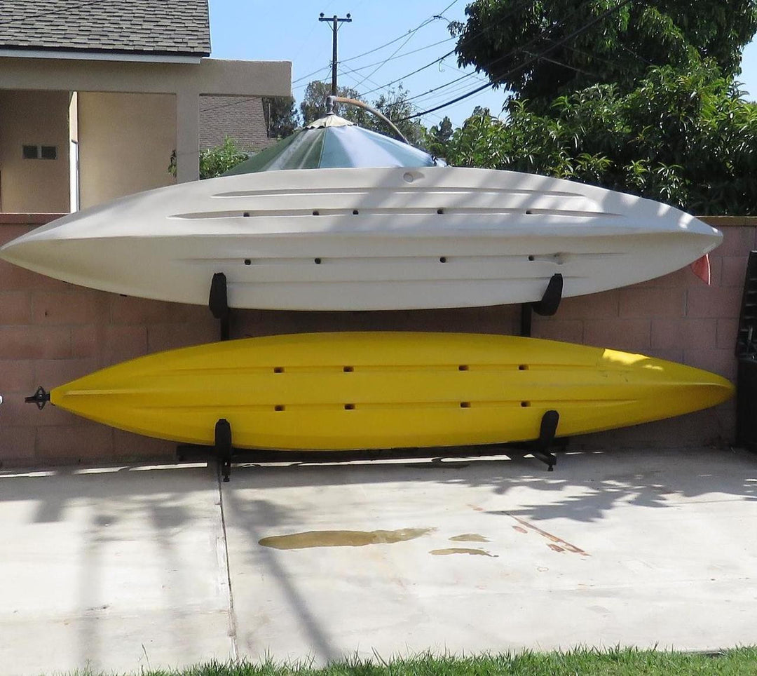 outdoor kayak stand for fishing kayaks