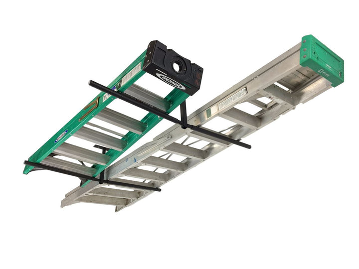 best garage ladder storage rack ceiling overhead mount