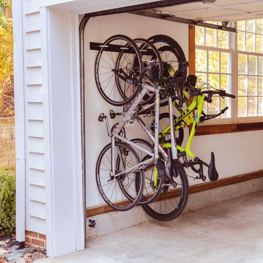 Garage bike rack