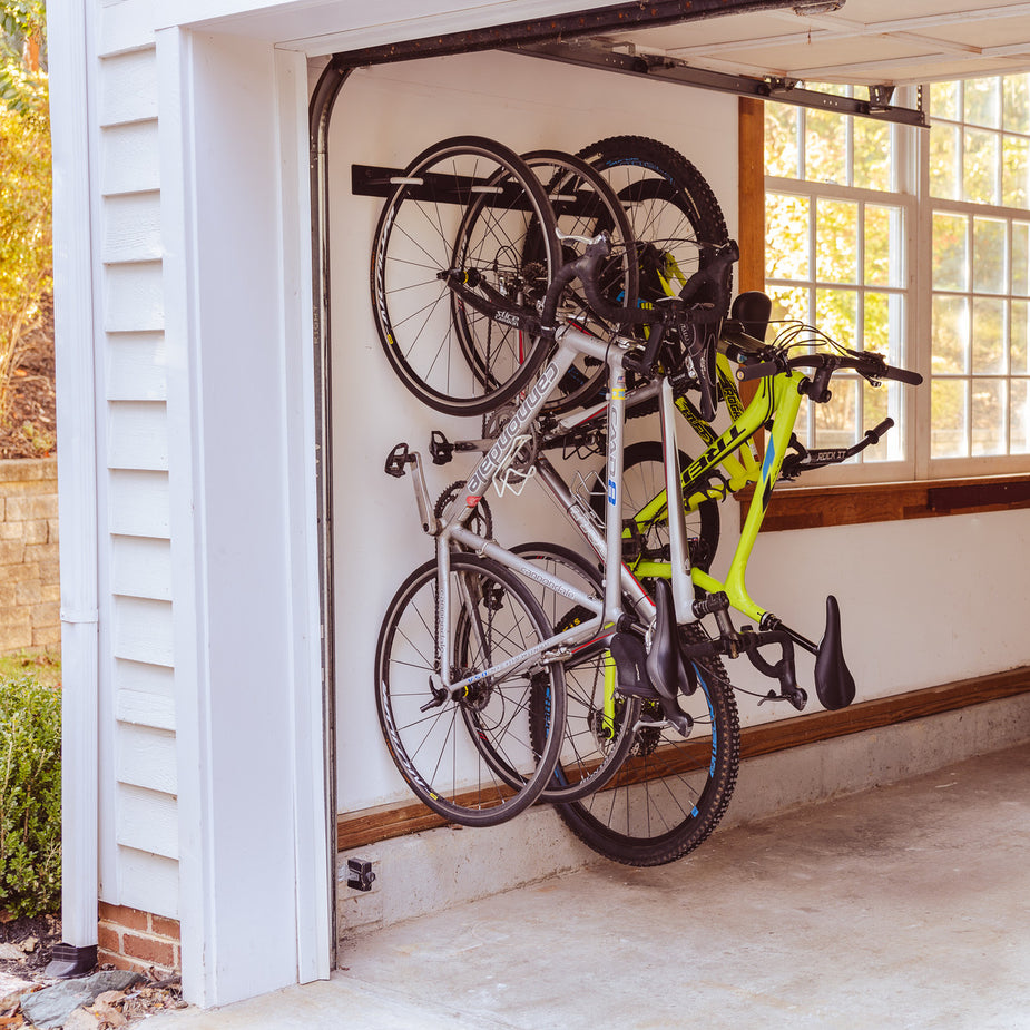 Blackstone Wall Mounted Bike Storage Rack | 4 Bikes | Black ...