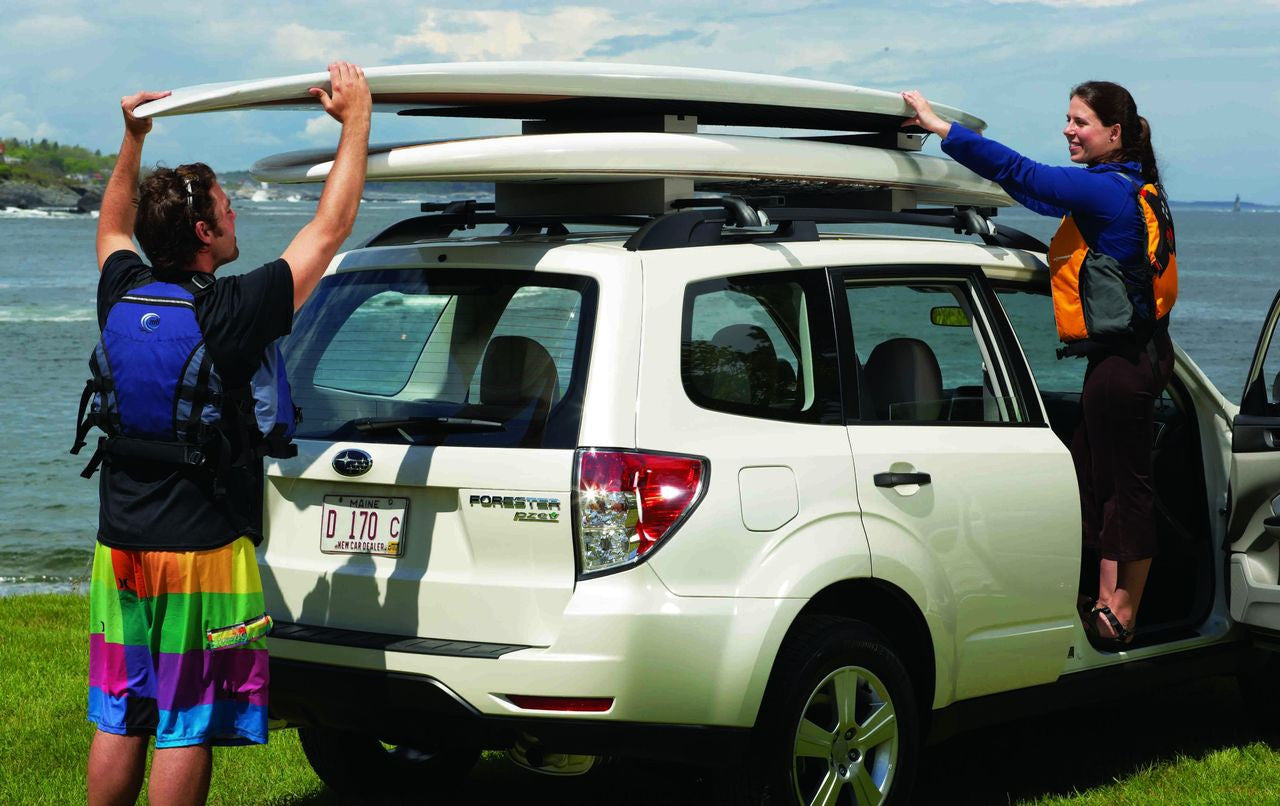 Transporting inflatable sup on roof online rack