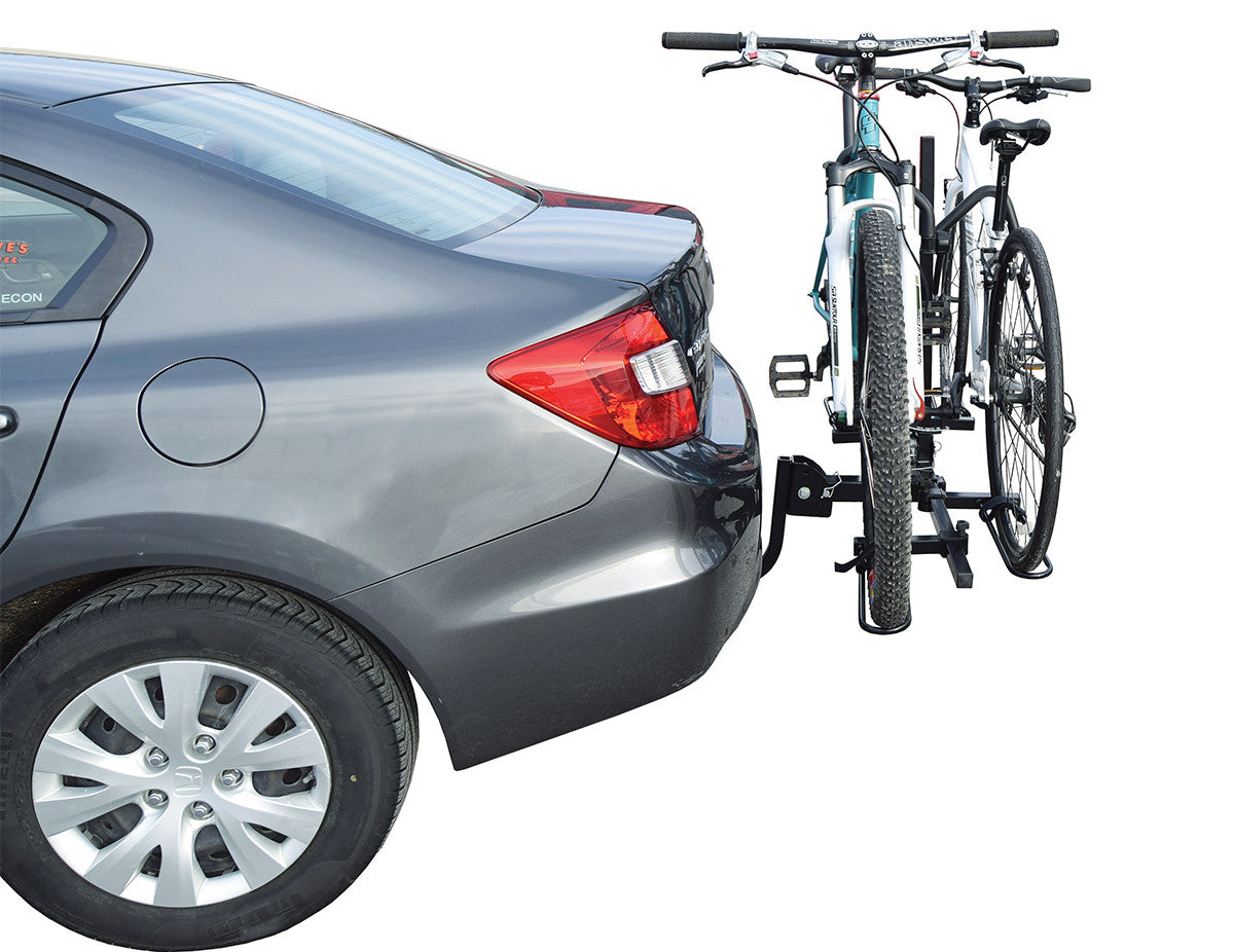 Heavy Duty Car Hitch Rack 2 Bike Capacity Folding Support Mast