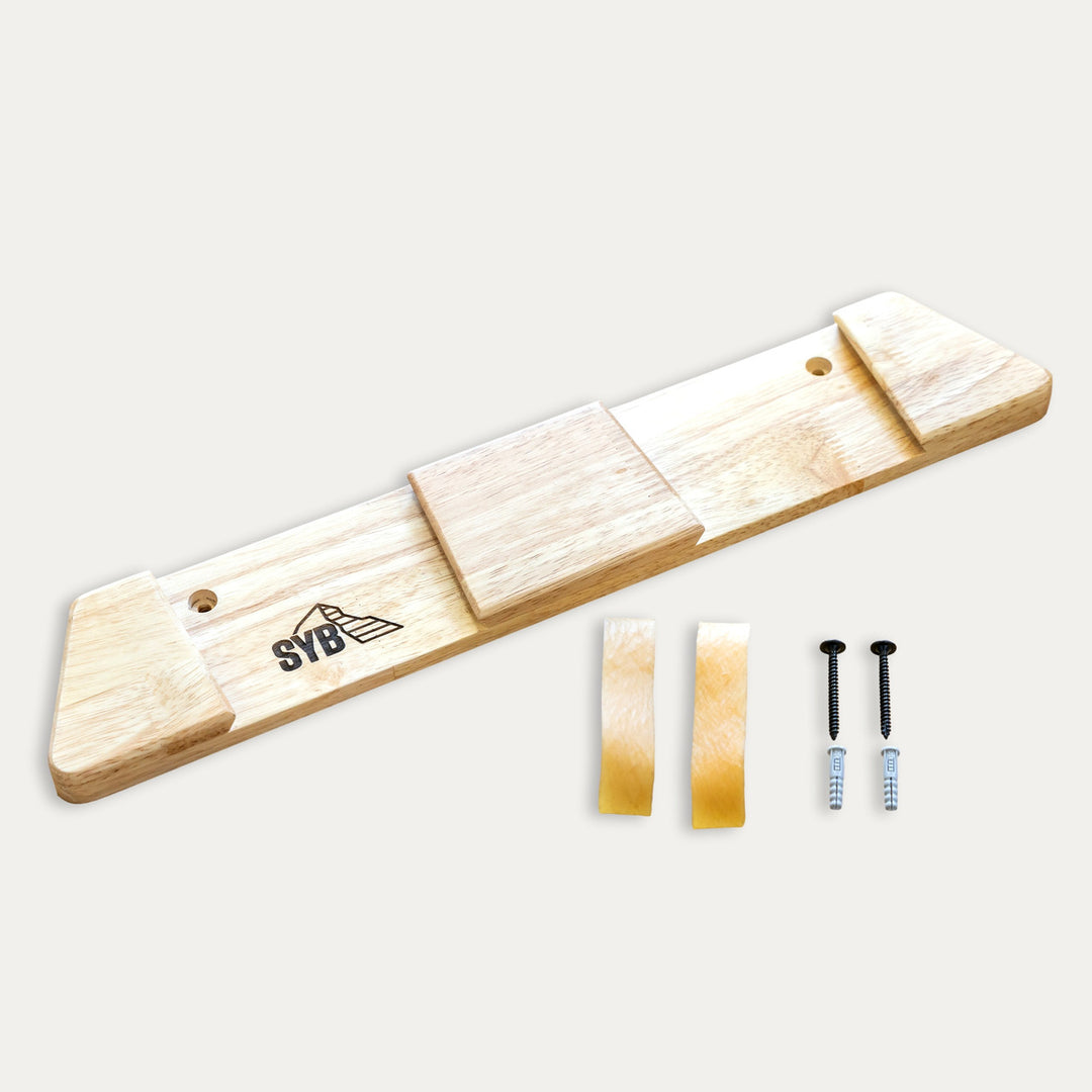 minimalist wood ski rack