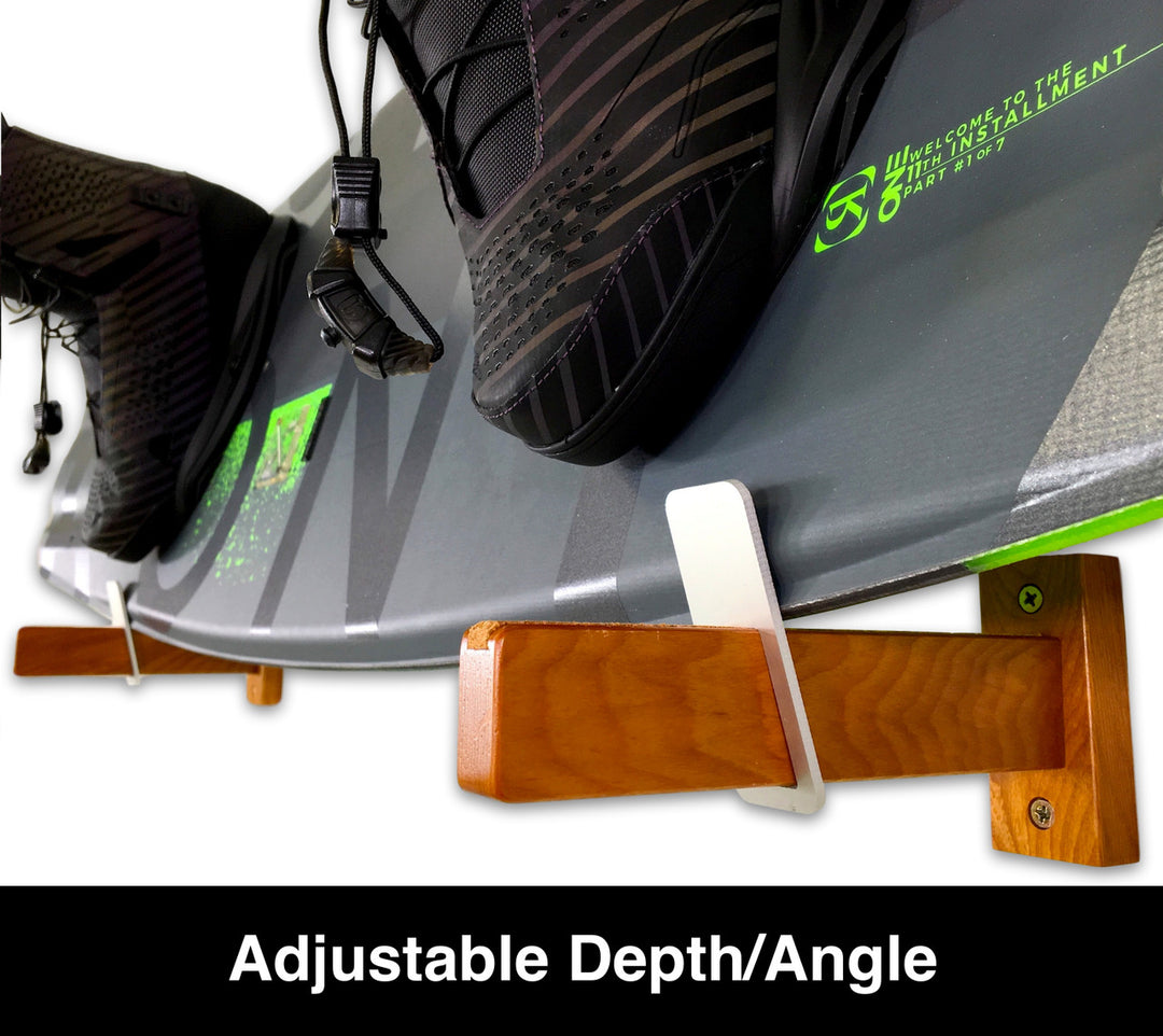 adjustable wakeboard wall rack display