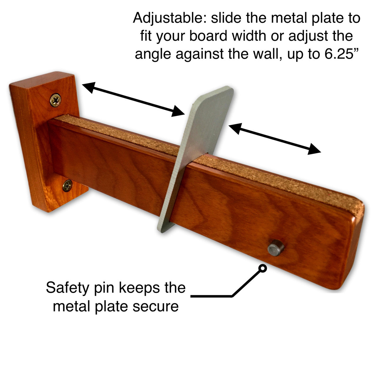 adjustable surfboard wall rack