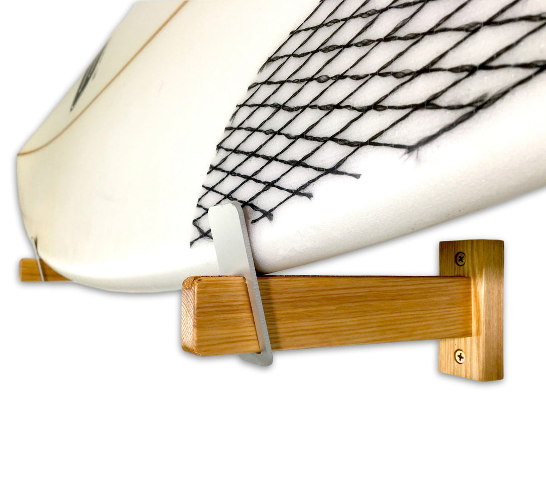 shortboard longboard wood wall mount rack