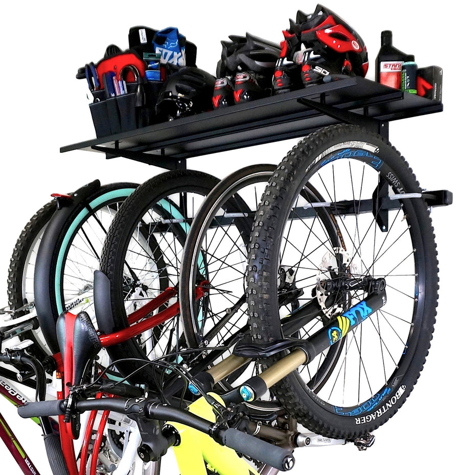 omni bike rack storage shelf garage wall mount