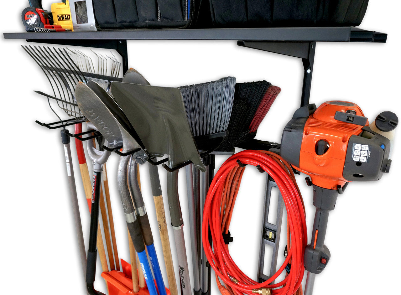 garden tool garage wall storage 