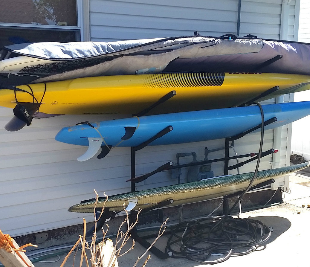 Indoor-Outdoor Freestanding Surf Rack | Holds 5 Surfboards – StoreYourBoard