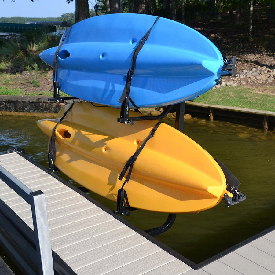 Over-Water Kayak Rack | Dock Rack for 2 Kayaks – StoreYourBoard