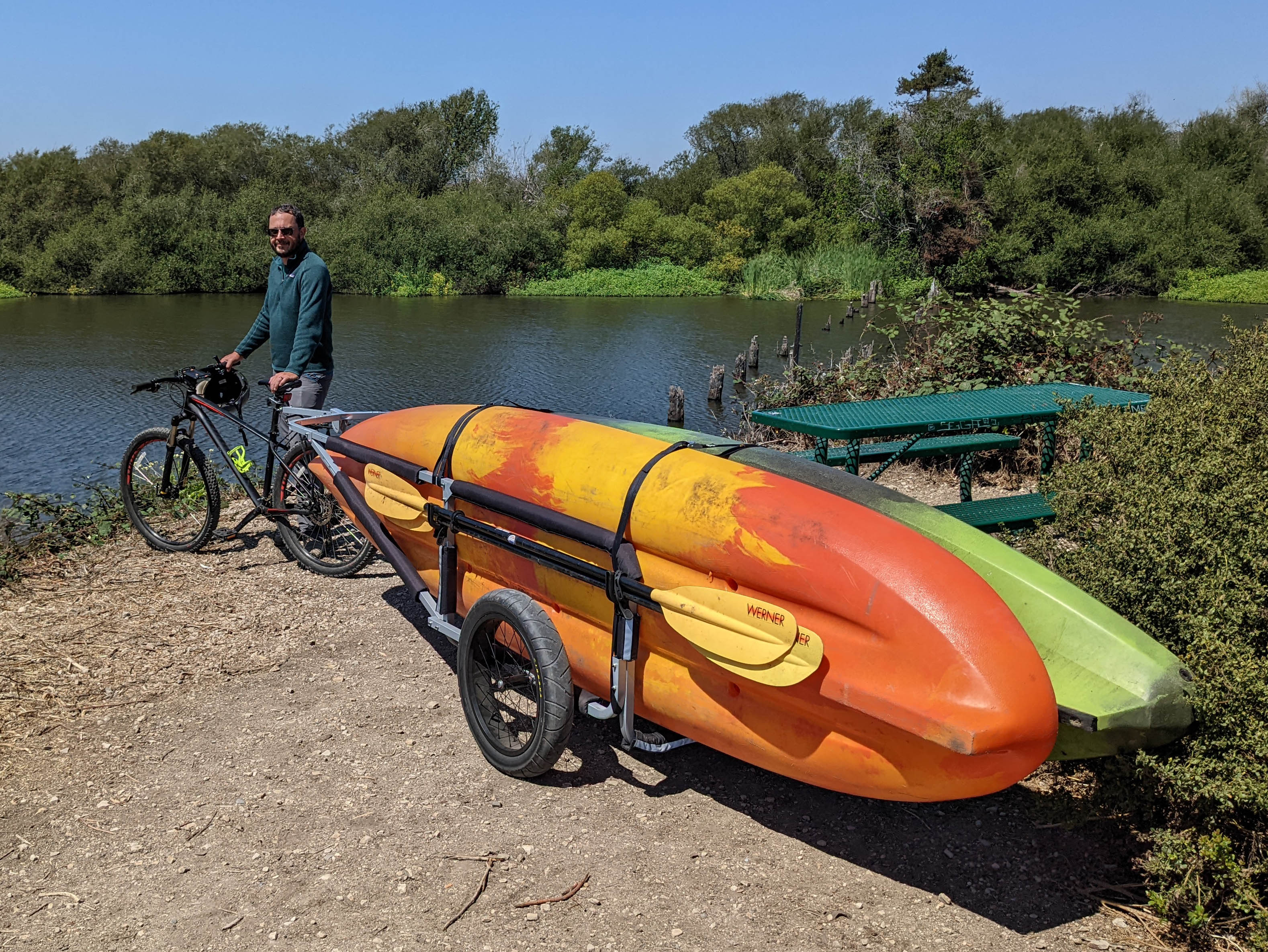 Bike Trailer for Paddleboard, Longboard, or Kayak