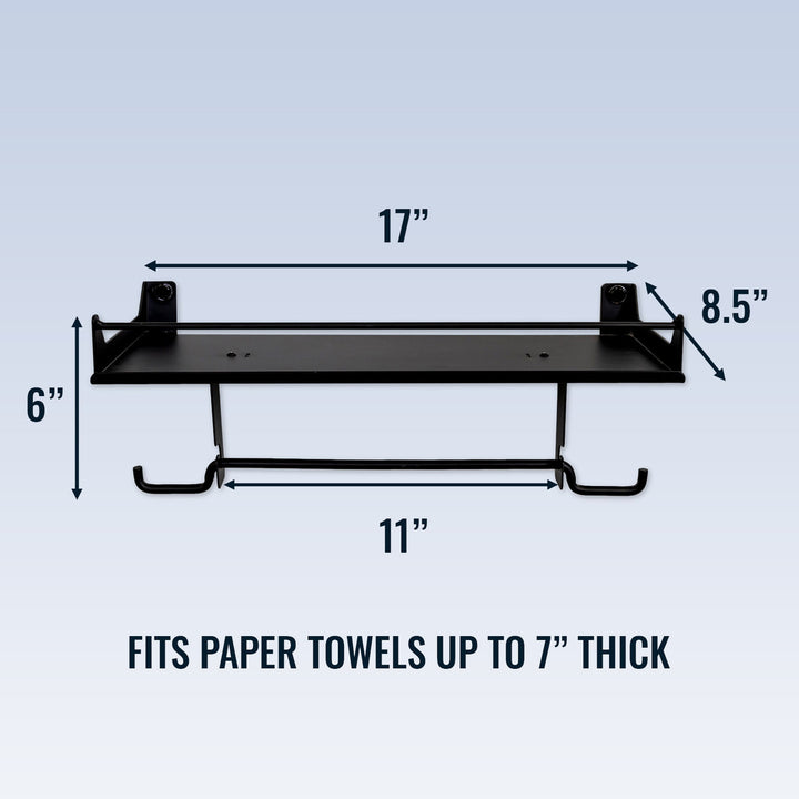 paper towel holder shelf