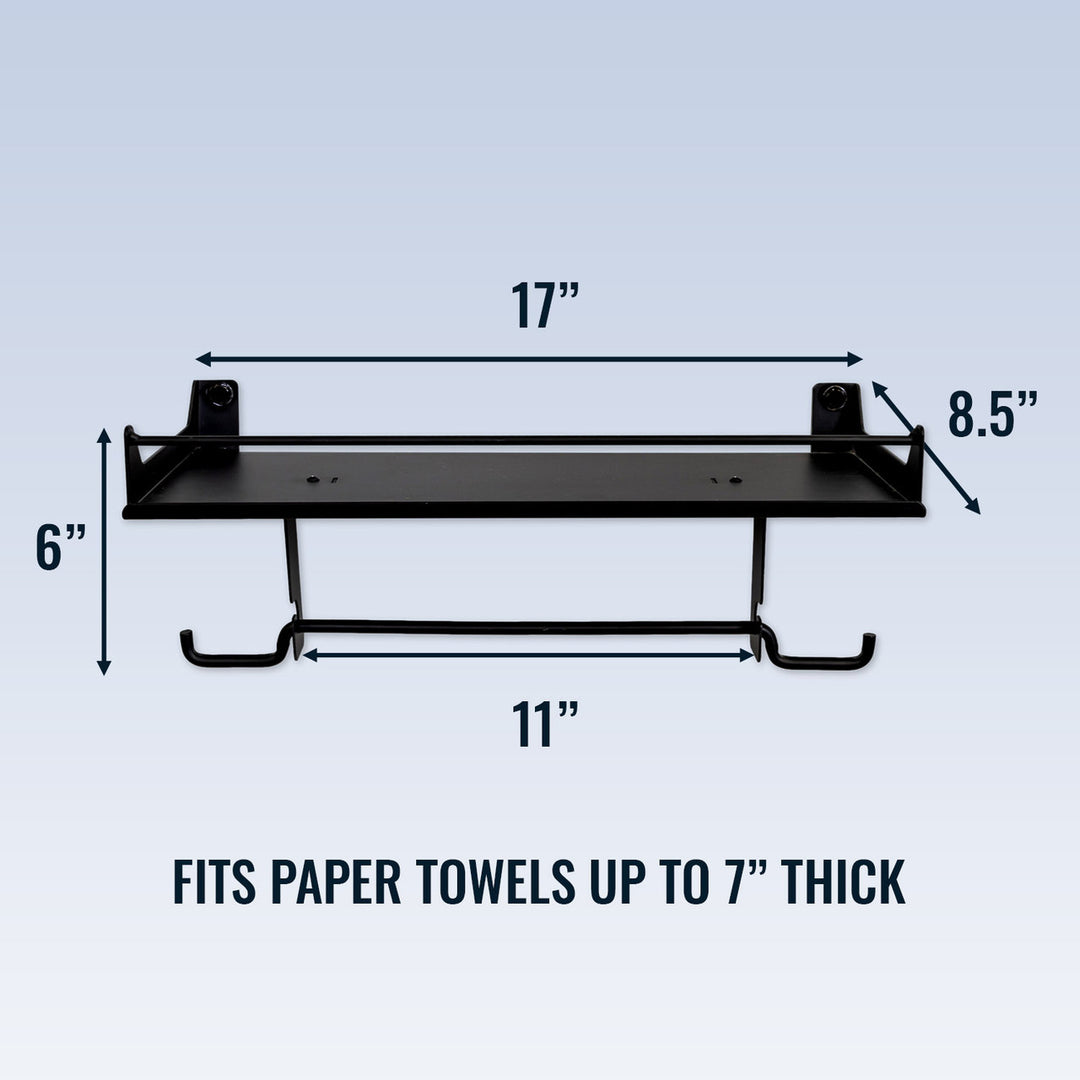 Paper Towel Holder Vertical & Horizontal/ Self Adhesive Or Screws Wall  Mount New 
