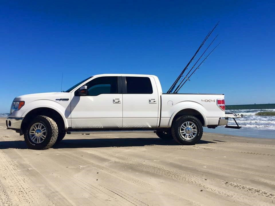 truck bed fishing pole holder