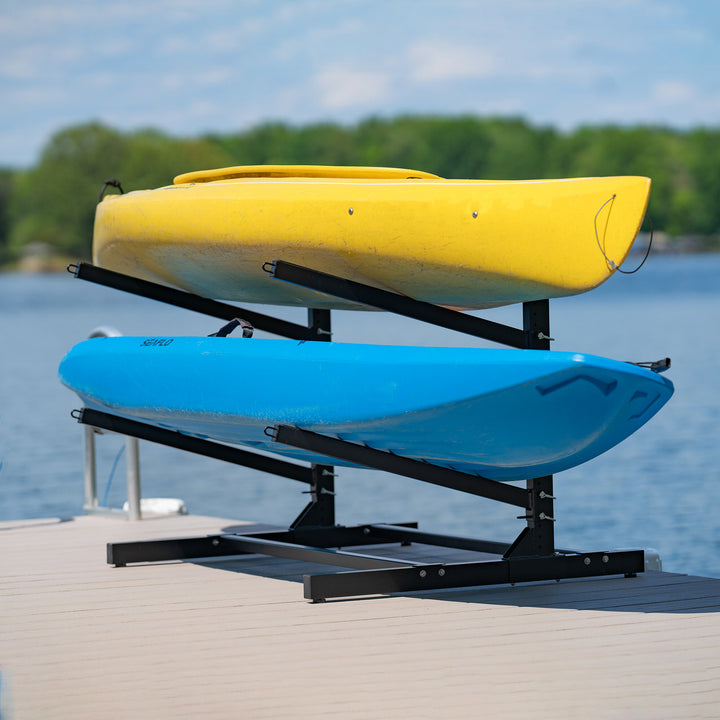 outdoor weatherproof kayak and SUP rack