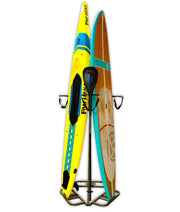 SUP paddleboard vertical display stand rack trade show retail store