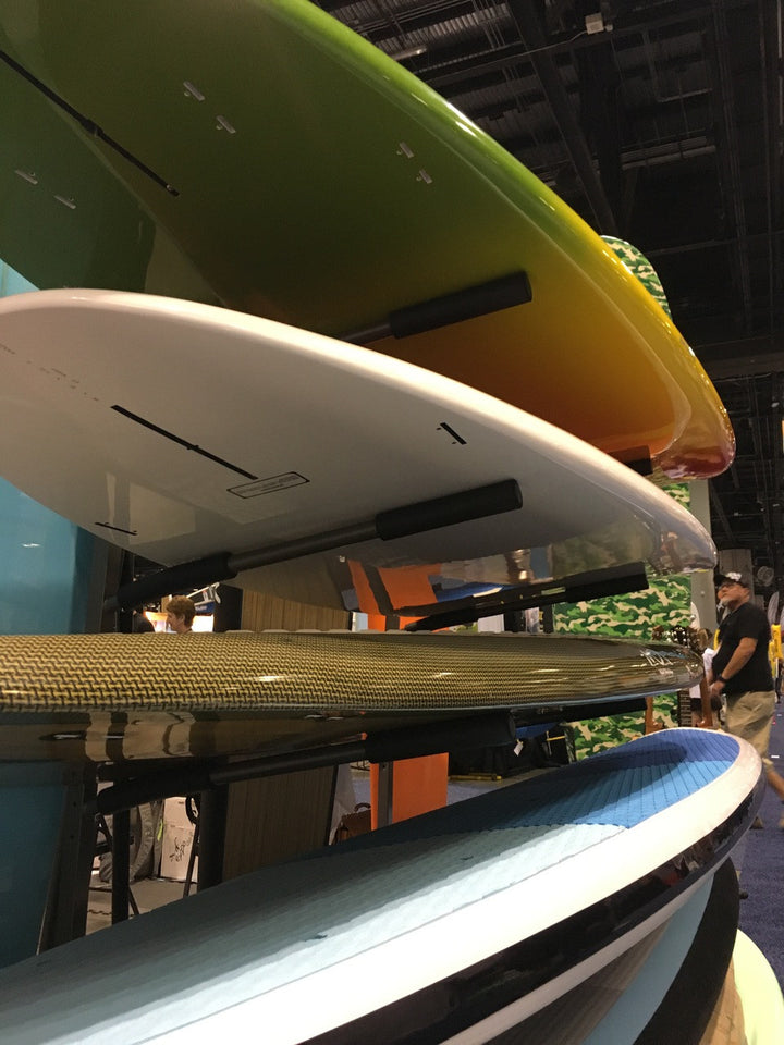 retail surfboard display rack