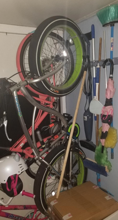 StoreYourBoard 5 Bike Storage Rack, Cycling Wall Mount Hook System, Home And Garage Adjustable Bicycle Hanging Organizer