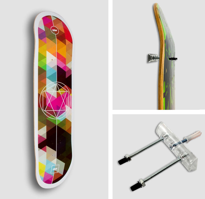 skateboard deck display