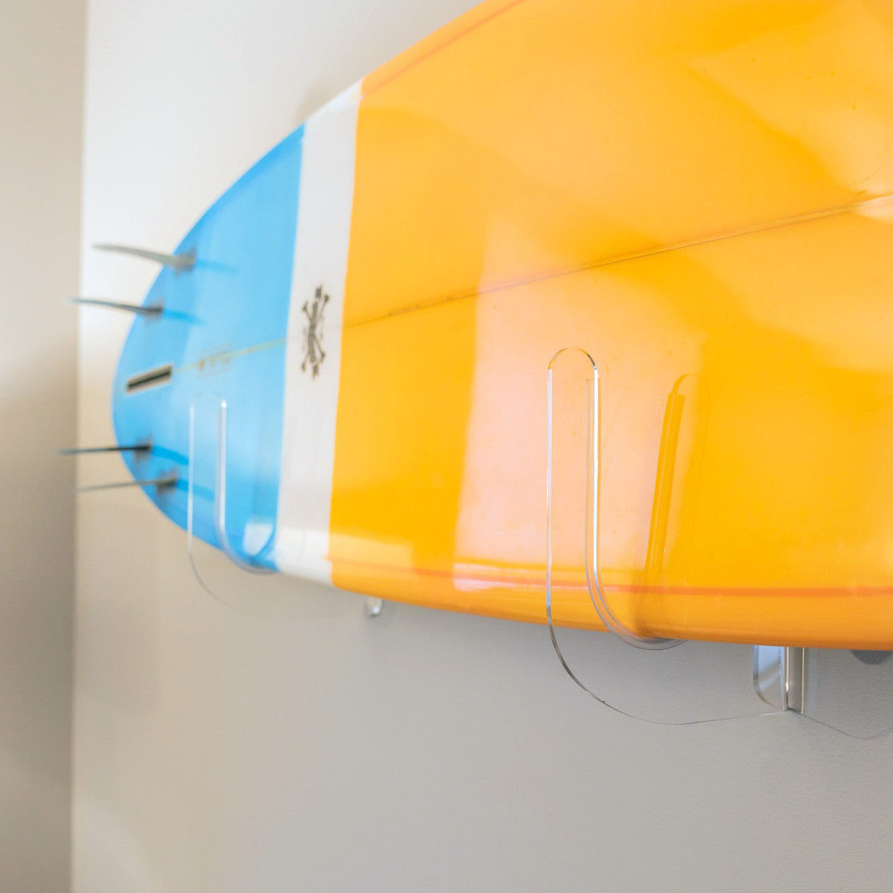 Clear Acrylic Surfboard Wall Rack