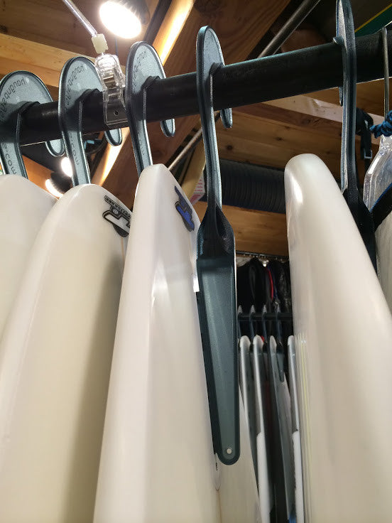 surfboard hanger for retail shop