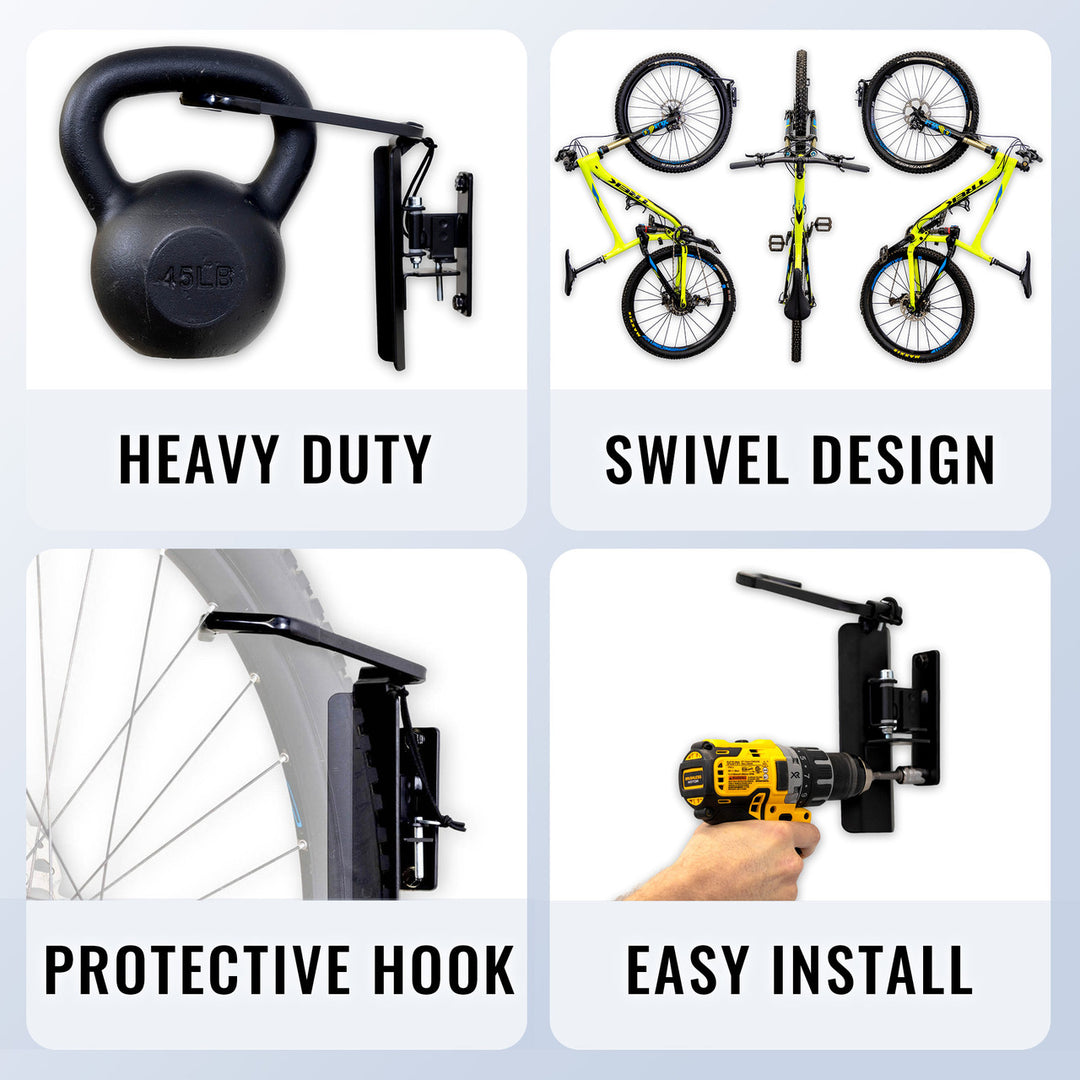 Secure, Protective Wall Mounted Bike Storage - Feedback Sports