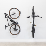 swivel bike space saving bicycle organization flat against wall