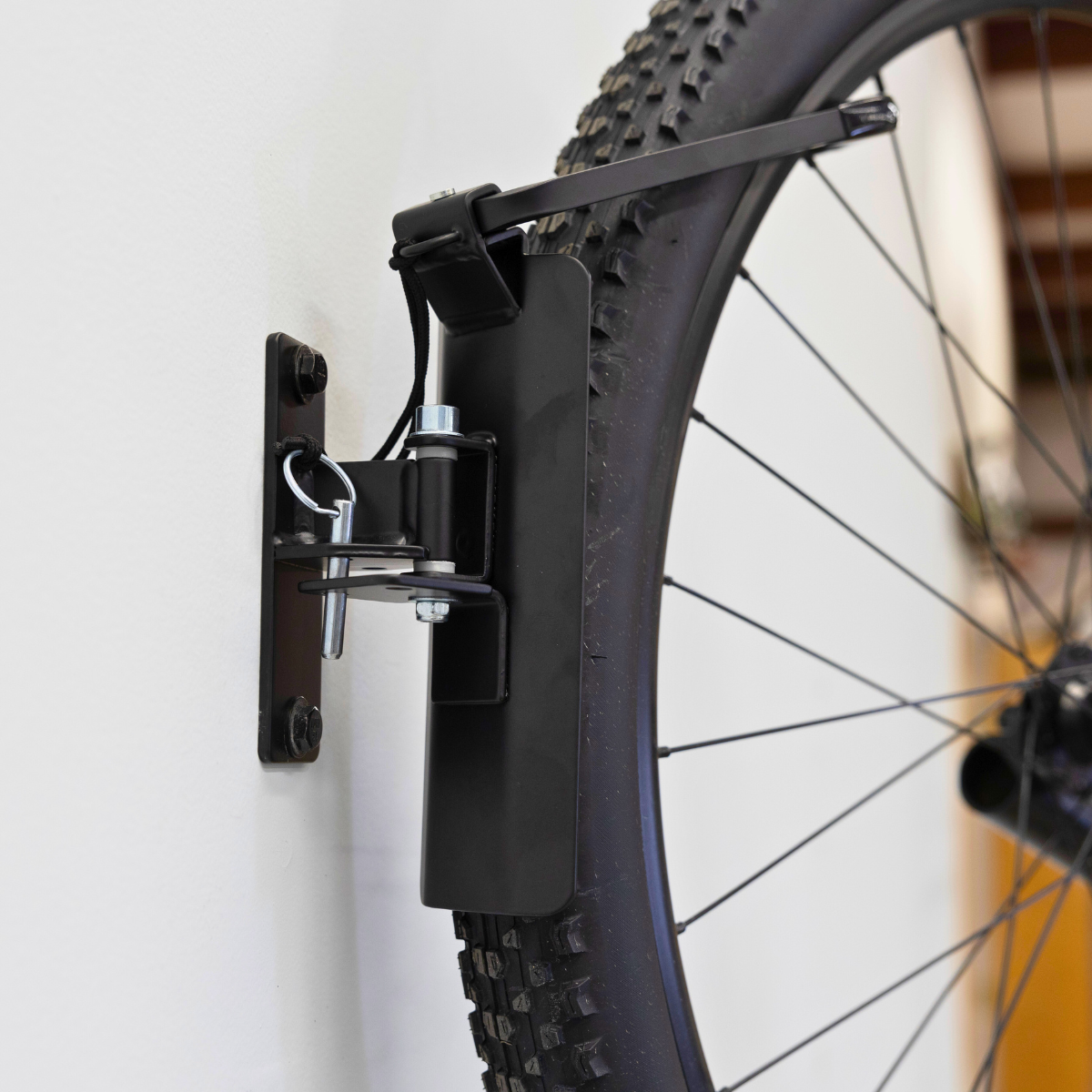 solid steel wall mount bicycle rack swivel design