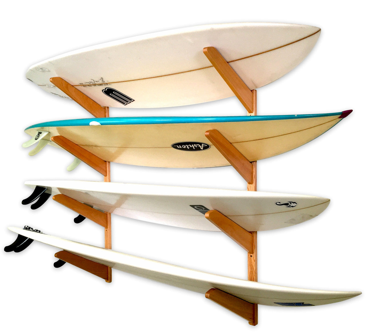 surfboard wall storage wood rack