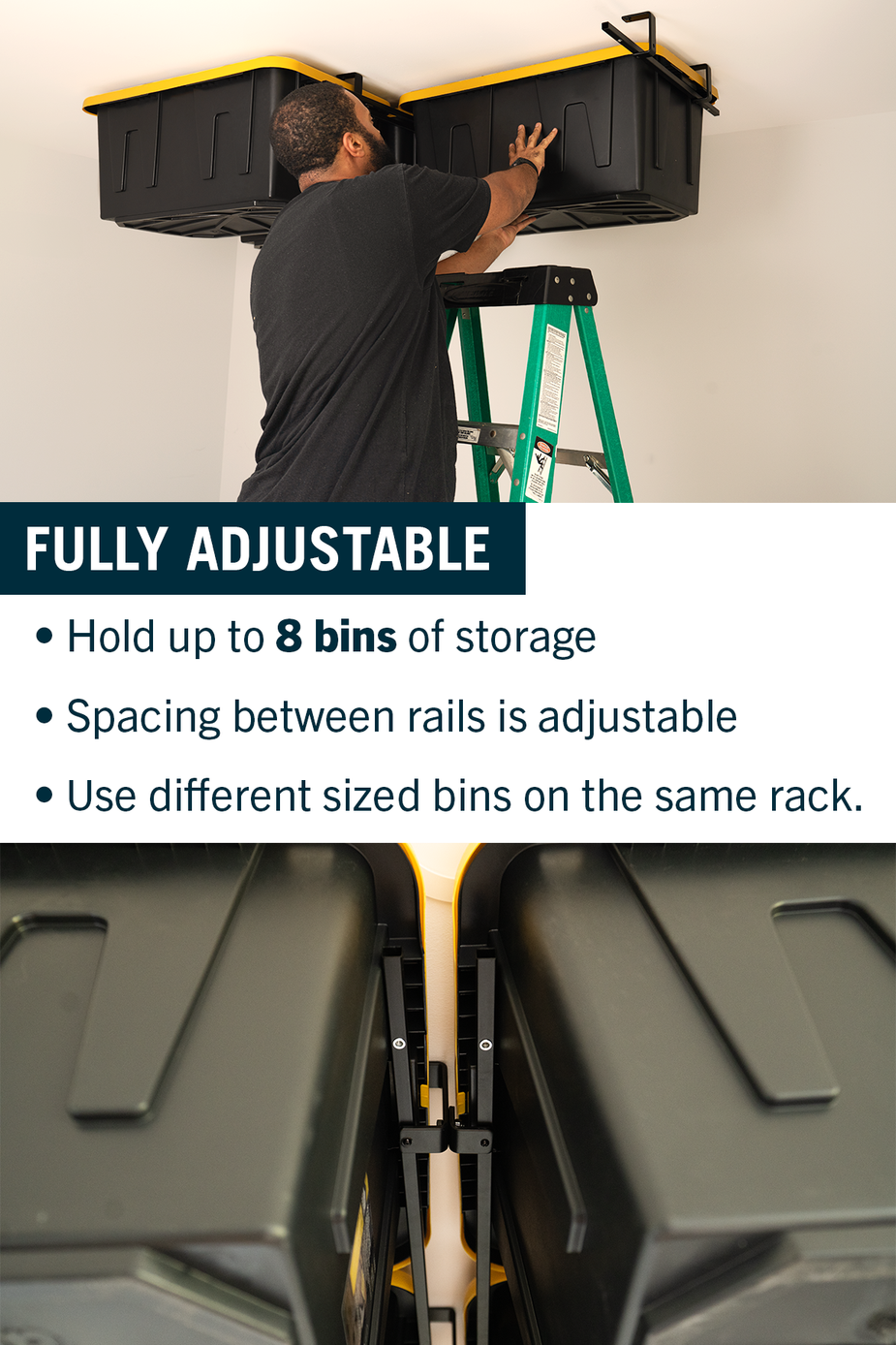 Ceiling Tote Storage | 4 Bin – StoreYourBoard