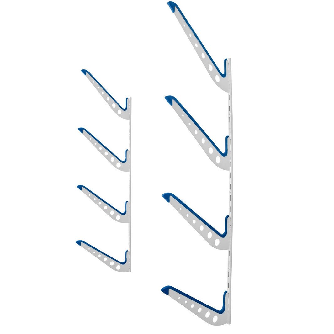 Channel Adjustable Wall Racks XSR Adjustable Wall Rack | Multi-Use | 4 Levels | White – StoreYourBoard