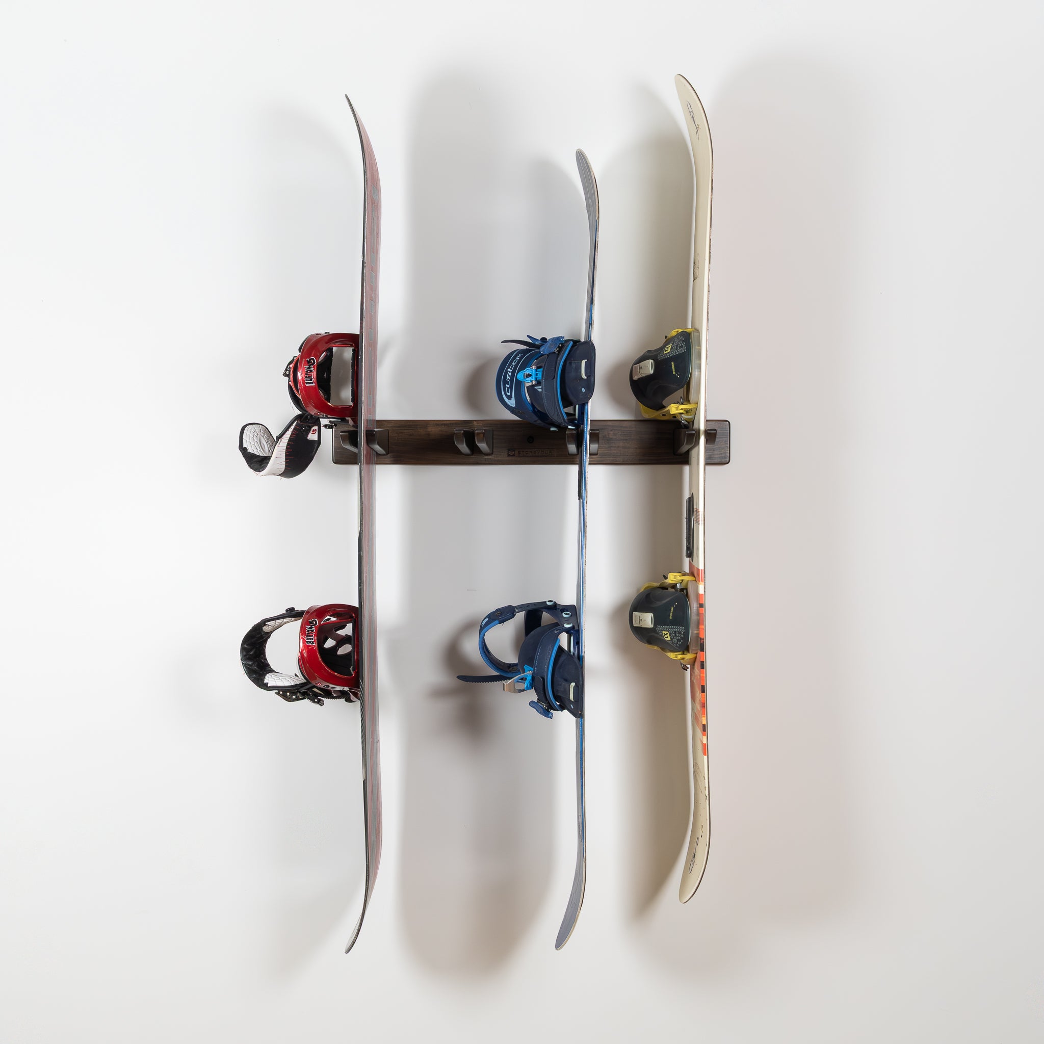 Snowboards And Skis Rack Snow Tuscarora Ski and Snowboard Wood Rack | Holds 4 Pairs – StoreYourBoard