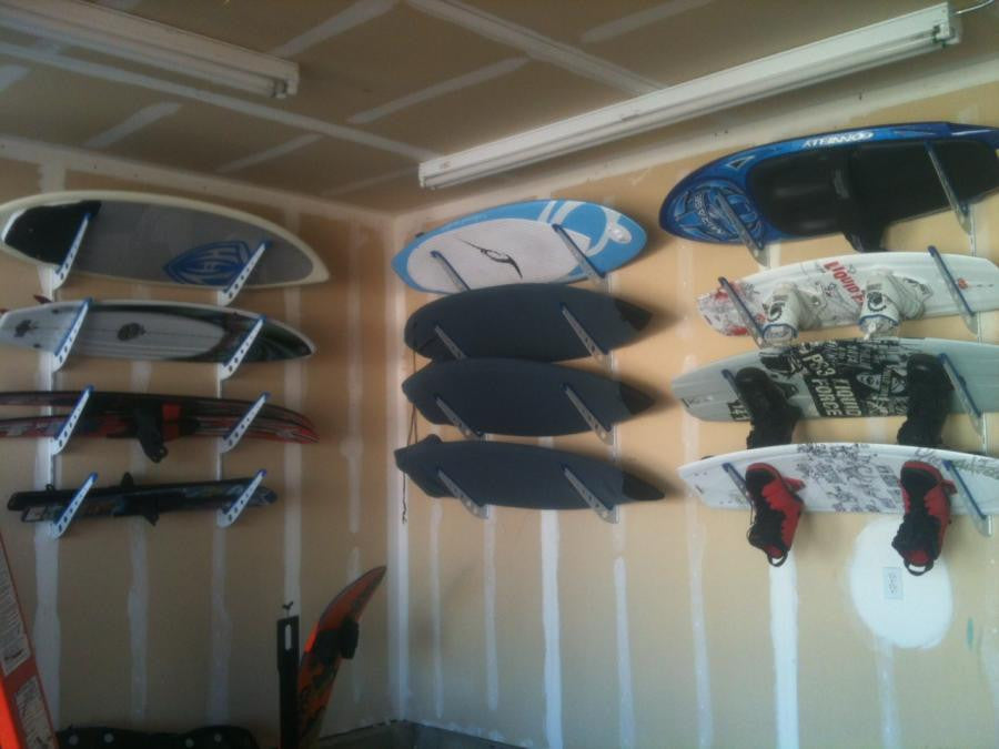 water ski rack for a couple boards